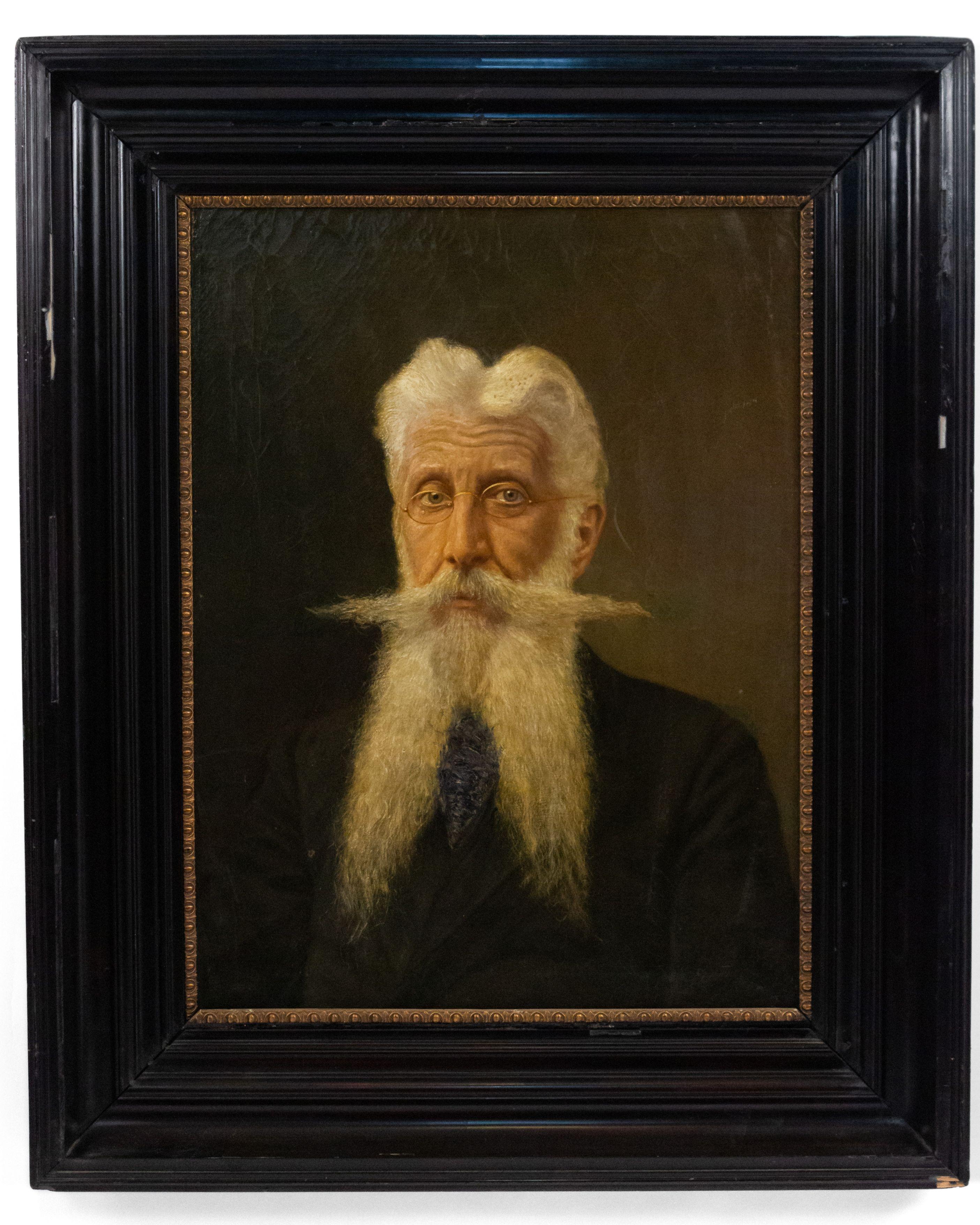 Paire de portraits à l'huile encadrés de style victorien américain du 19ème siècle en vente 6