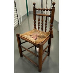Pair of 19th Century American Walnut Side Chairs with Petit Point Cushions