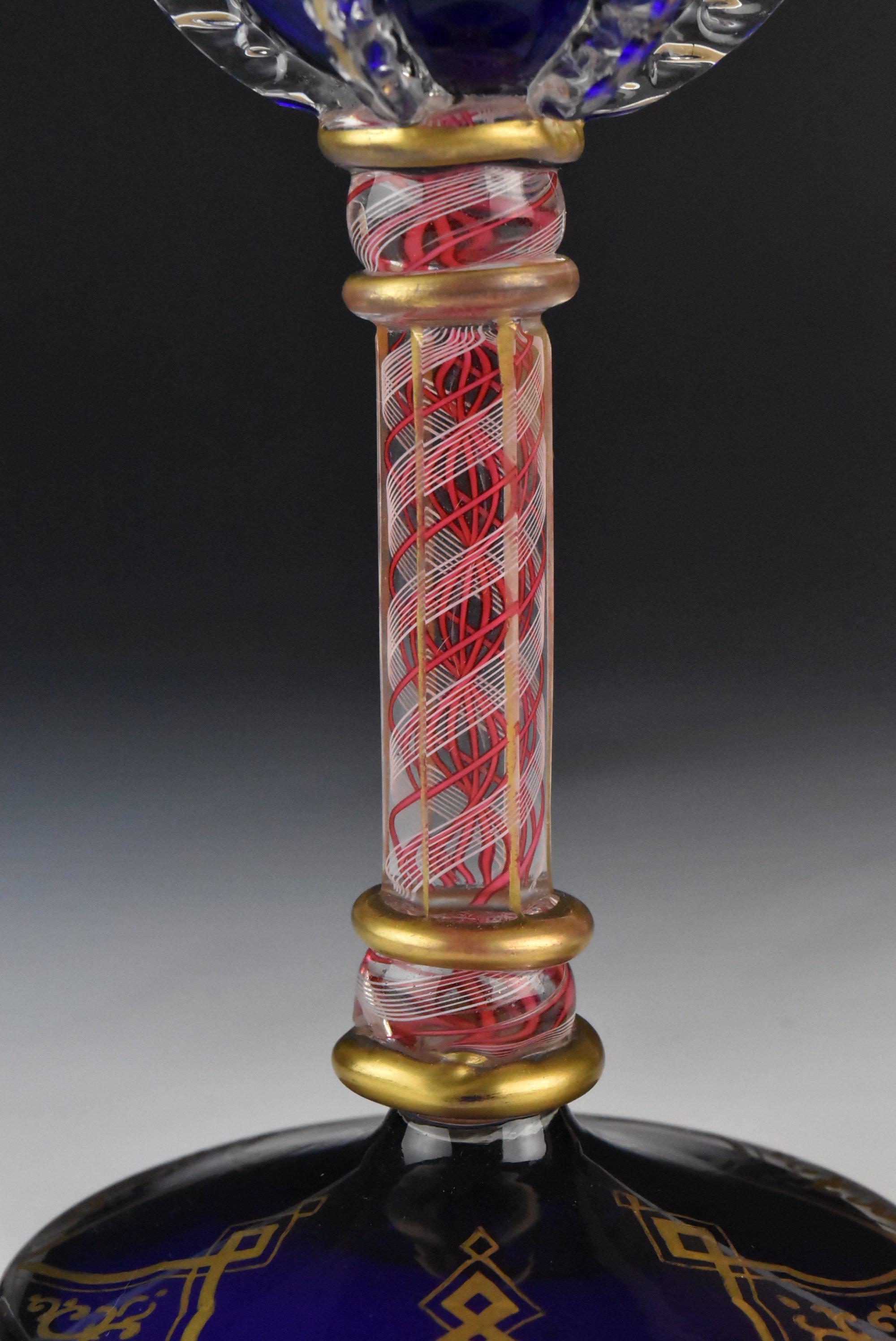 antique ribbon glass