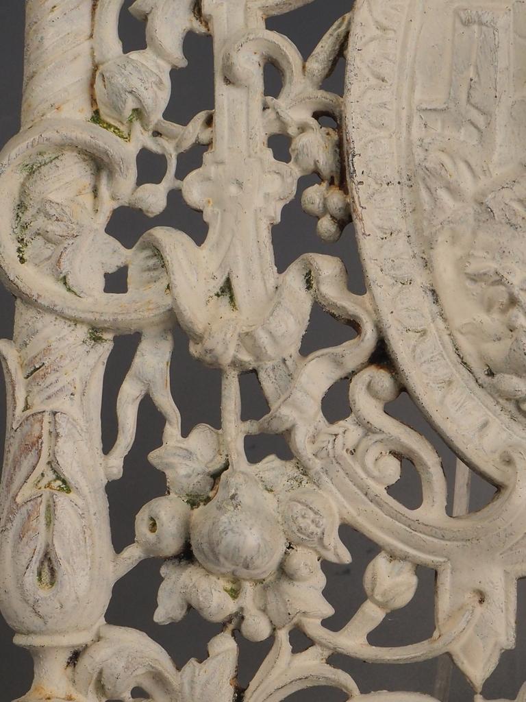 Pair of 19th Century Antique Cast Iron Decorative Wall Panels – Ornate Design For Sale 7