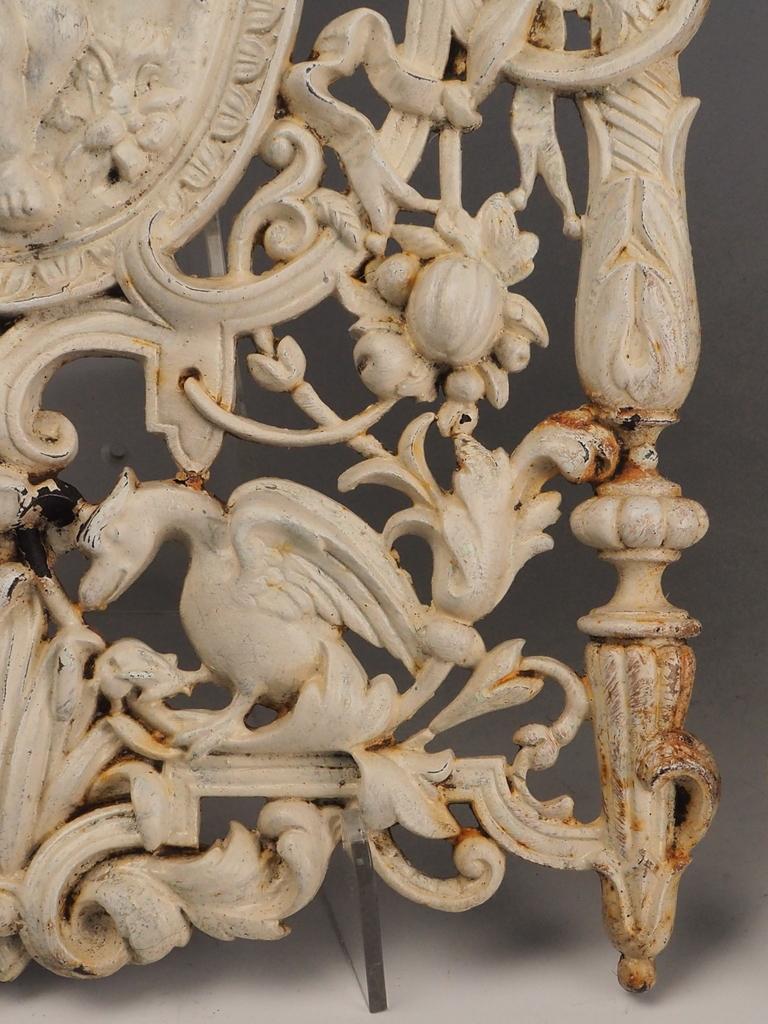 Pair of 19th Century Antique Cast Iron Decorative Wall Panels – Ornate Design For Sale 11