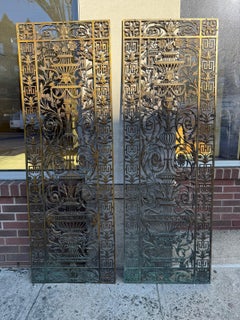 Pair of 19th Century Antique Decorative Bronze Panels