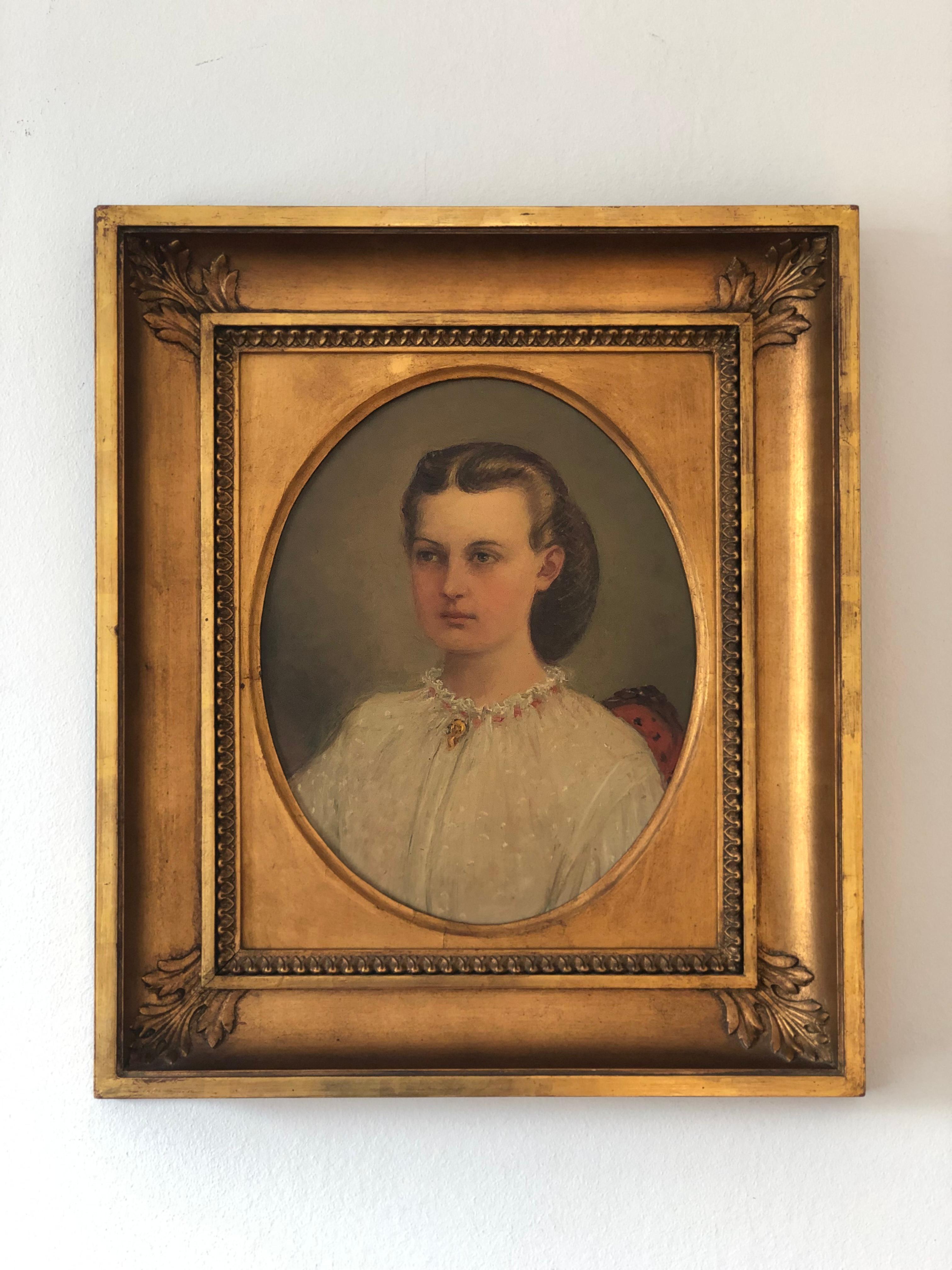 Biedermeier Paire d'anciens portraits à l'huile suédois du 19e siècle en vente