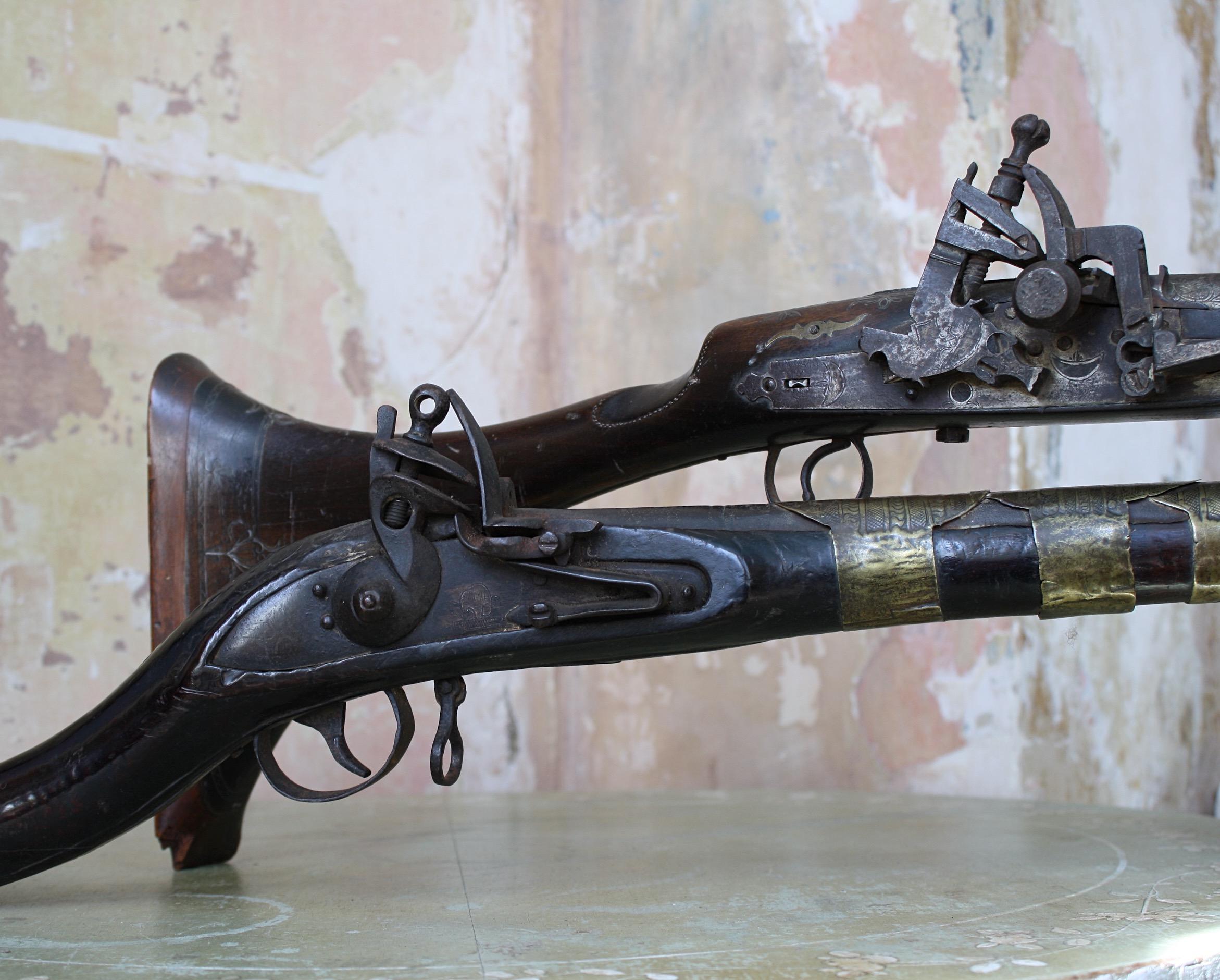 Pair of 19th Century Arabic Muskets Guns 6