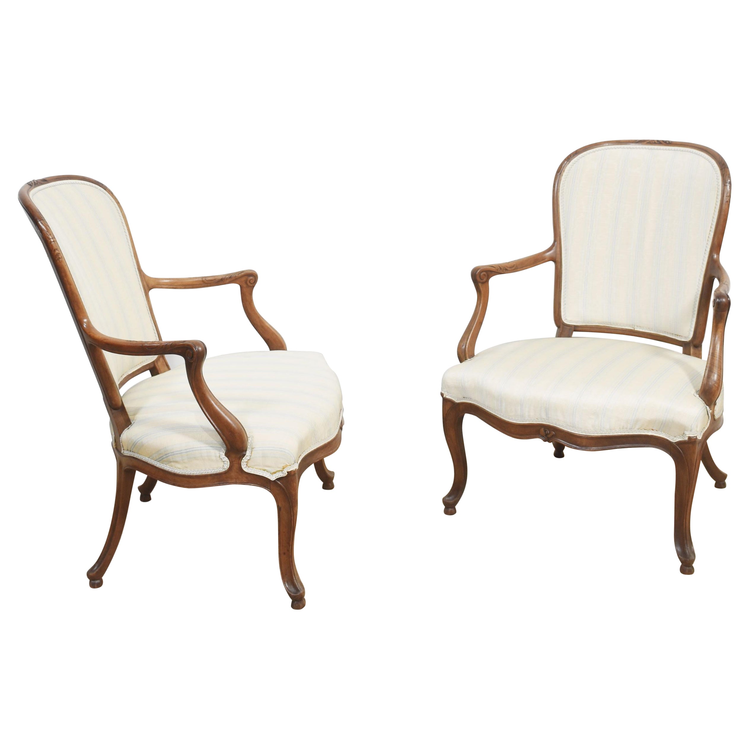 Pair of 19th century armchairs