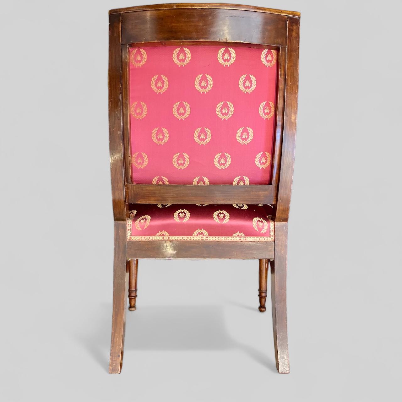 Paire de fauteuils du 19ème siècle de la période Empire en vente 14