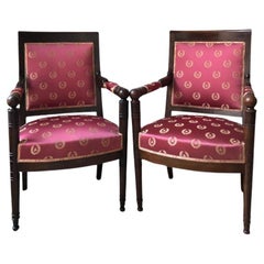 Pair of 19th Century Armchairs from the Empire Period