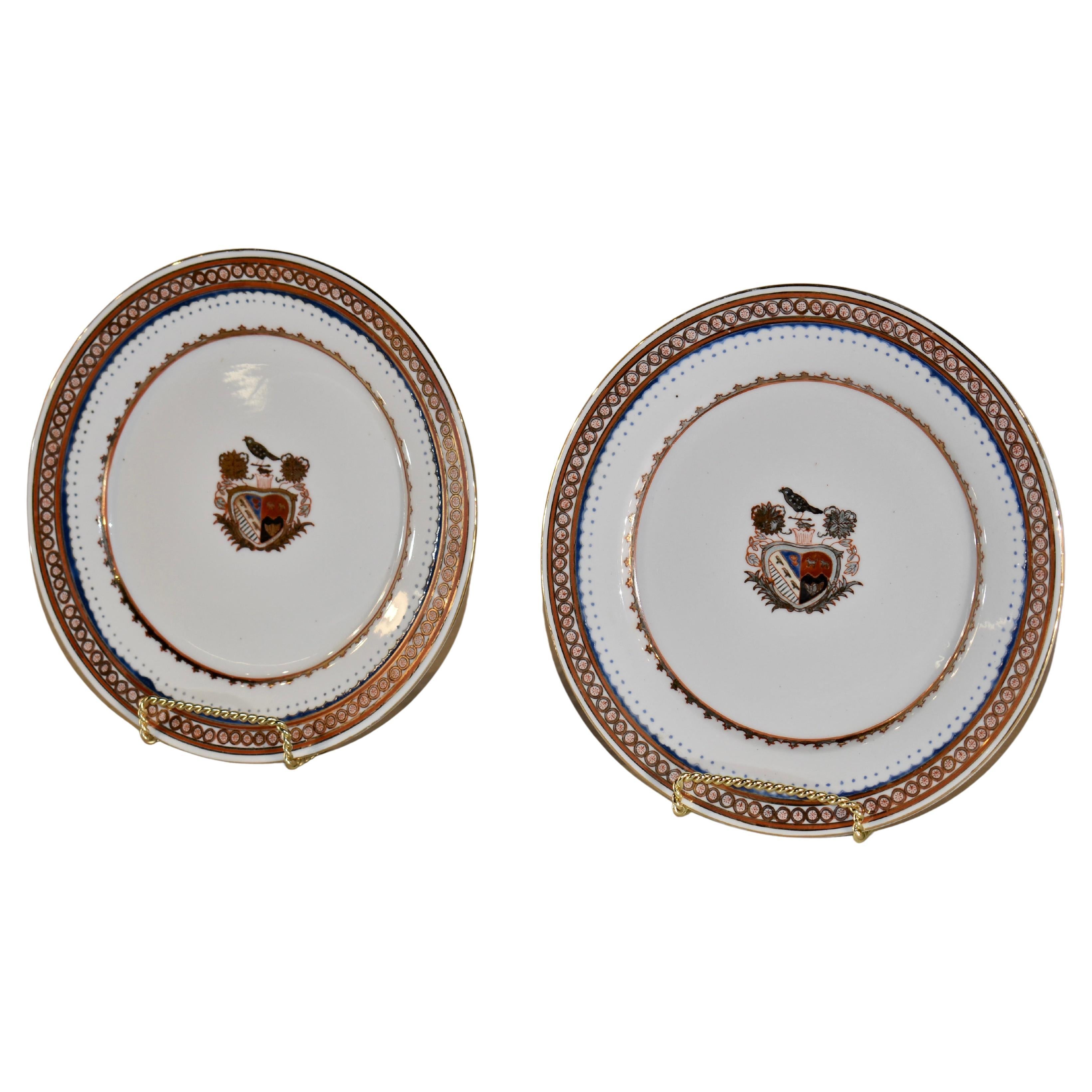 Pareja de placas armoriales del siglo XIX