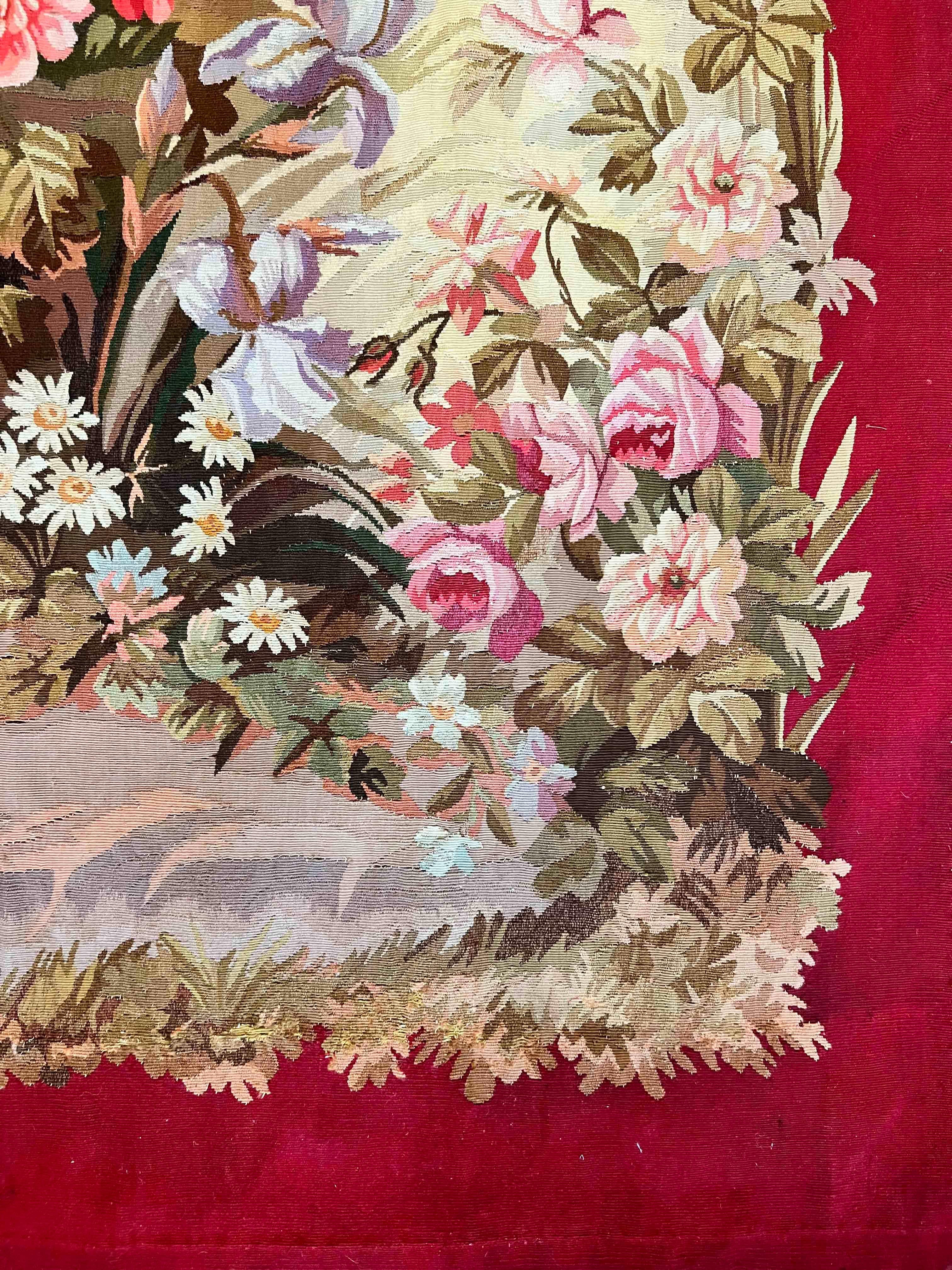 Fin du XIXe siècle paire de tapisseries d'Aubusson du 19ème siècle - n° 1156 en vente
