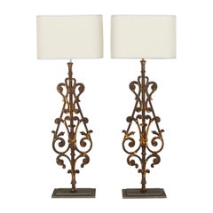 Pair of 19th Century Balustrade Lamps