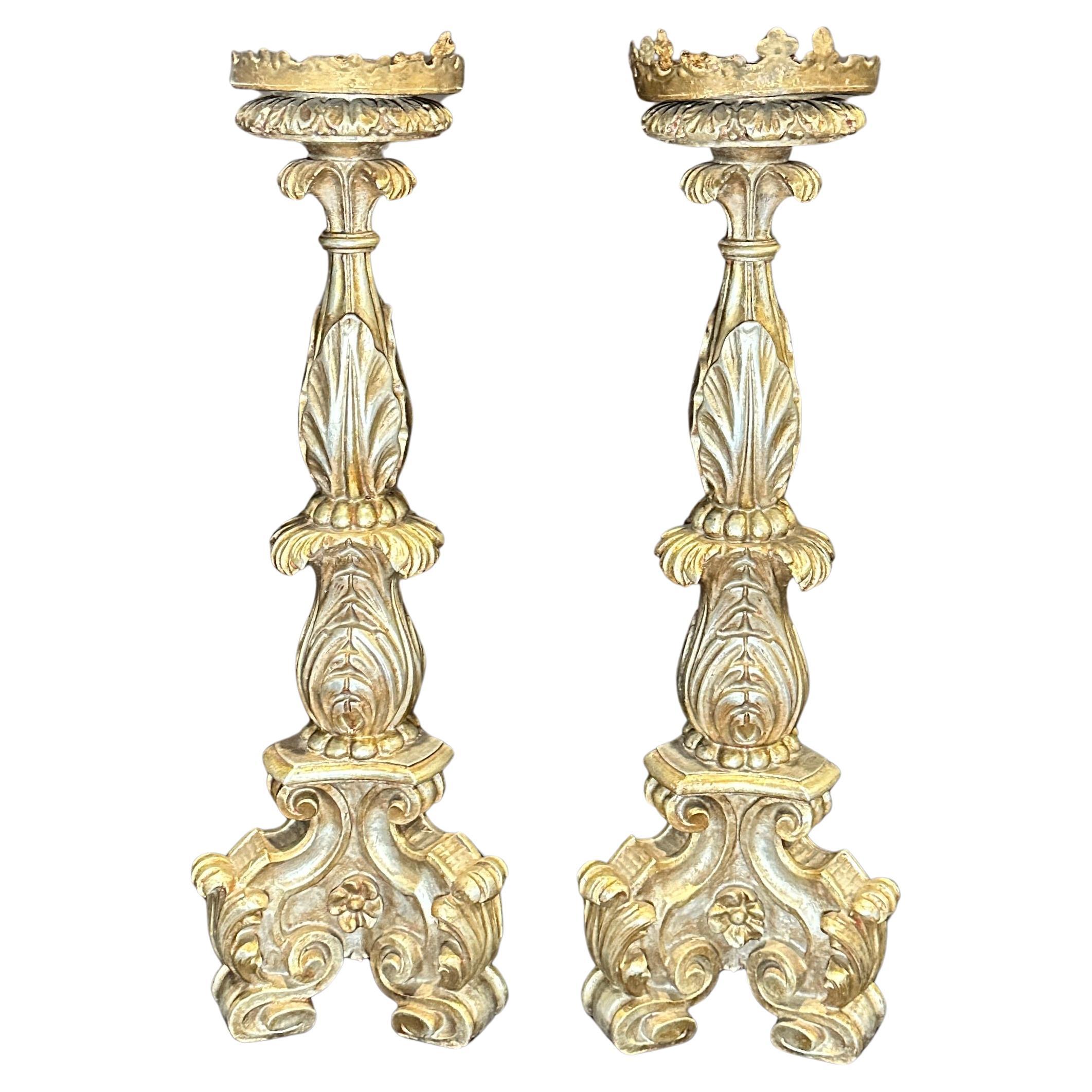 Gilt Candle Holders