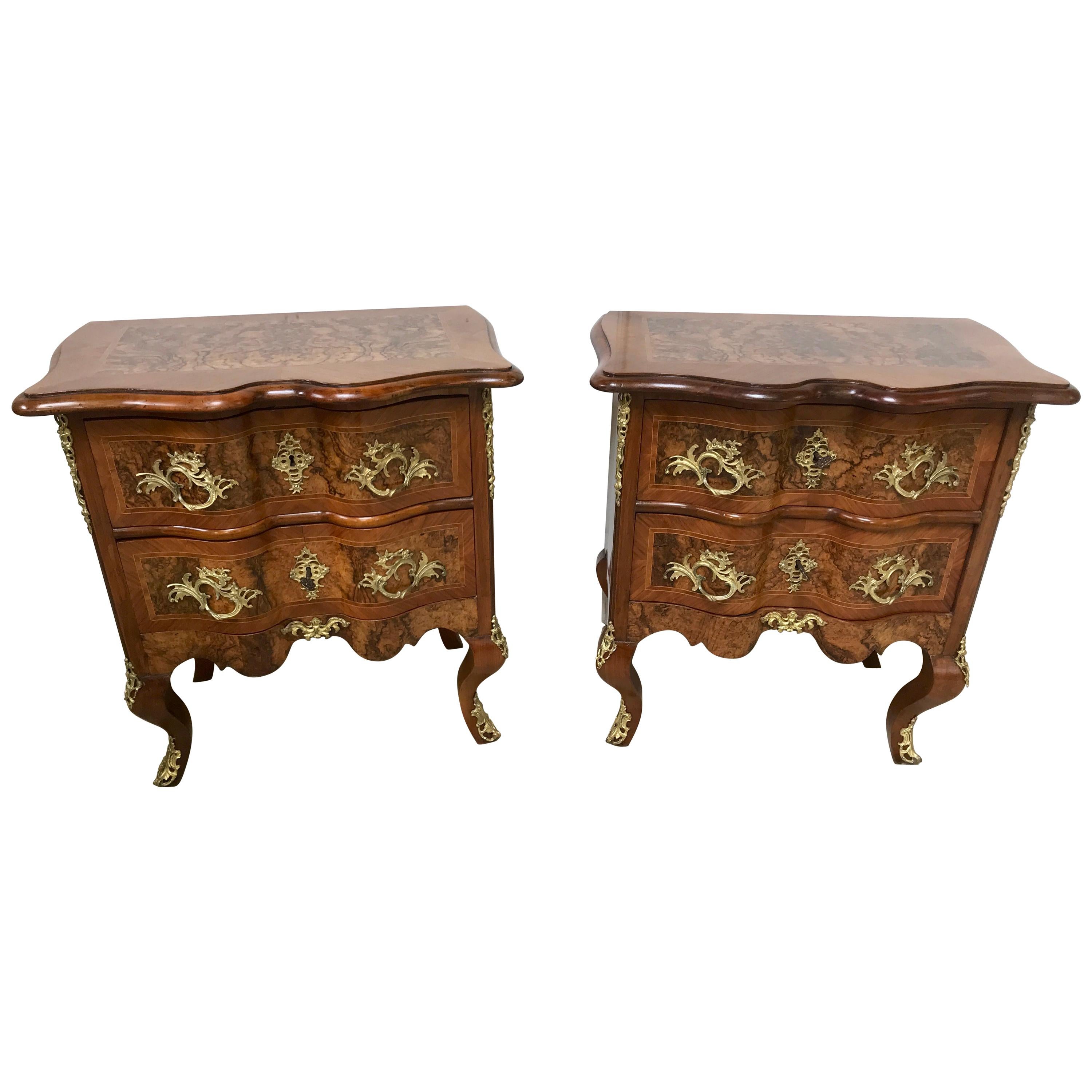 Pair of 19th Century Baroque Commodes