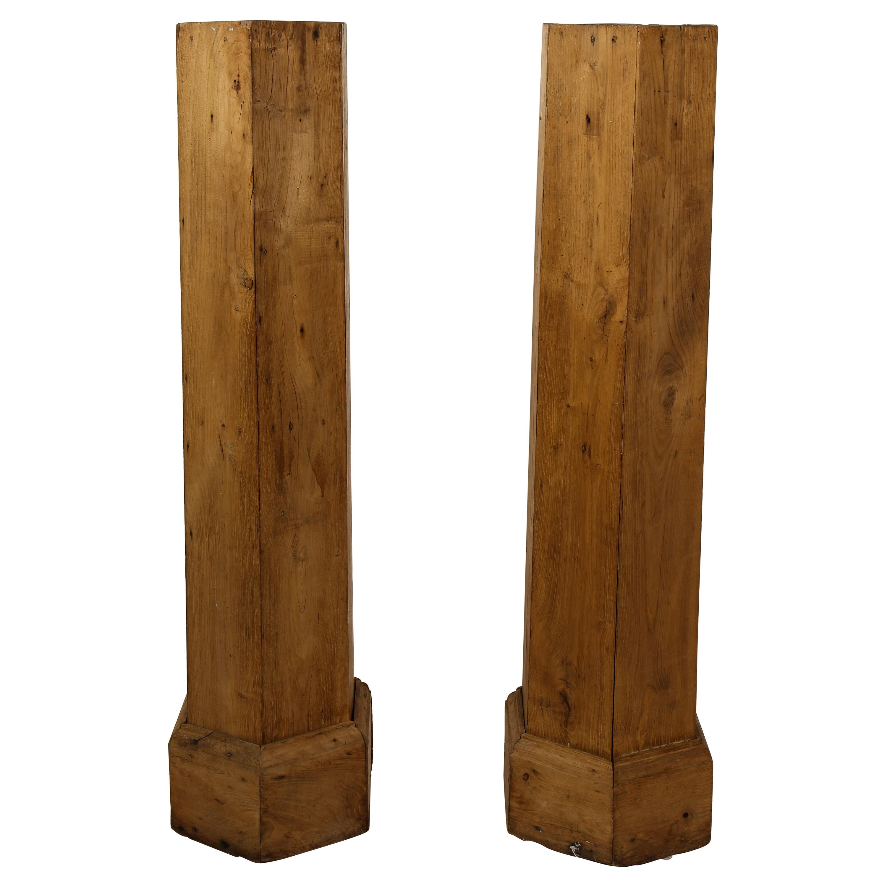 Pair of 19th Century Belgian Wood Podiums