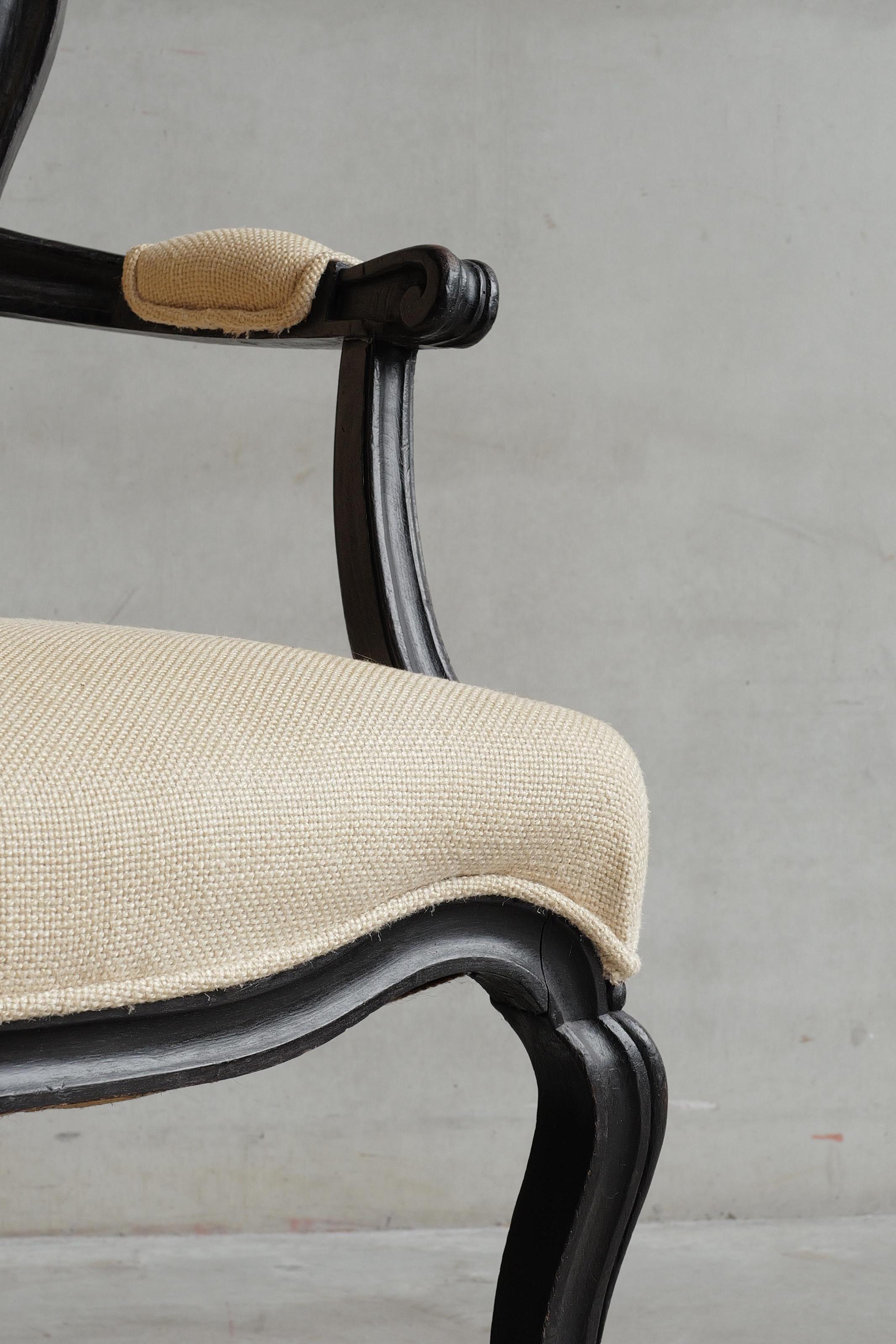 Coppia di sedie Bergere del XIX secolo in stile Luigi XV In condizioni buone in vendita a Antwerpen, BE