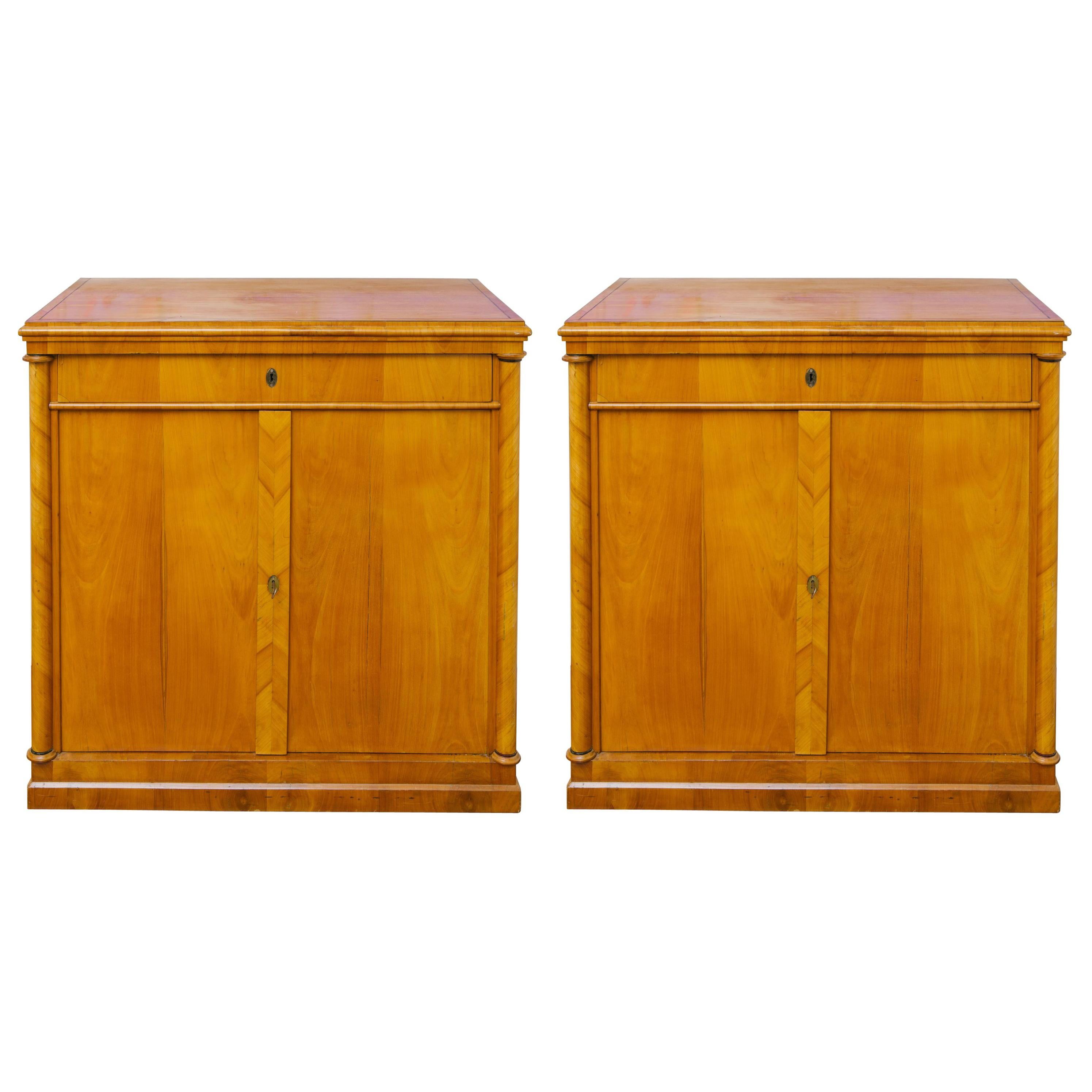 Pair of 19th Century Biedermeier Cabinets