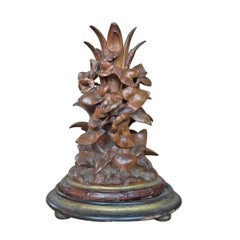Pair of 19th Century Black Forest Candlesticks