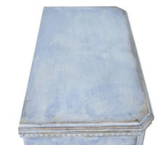 Pair of 19th century blue painted chest of drawers