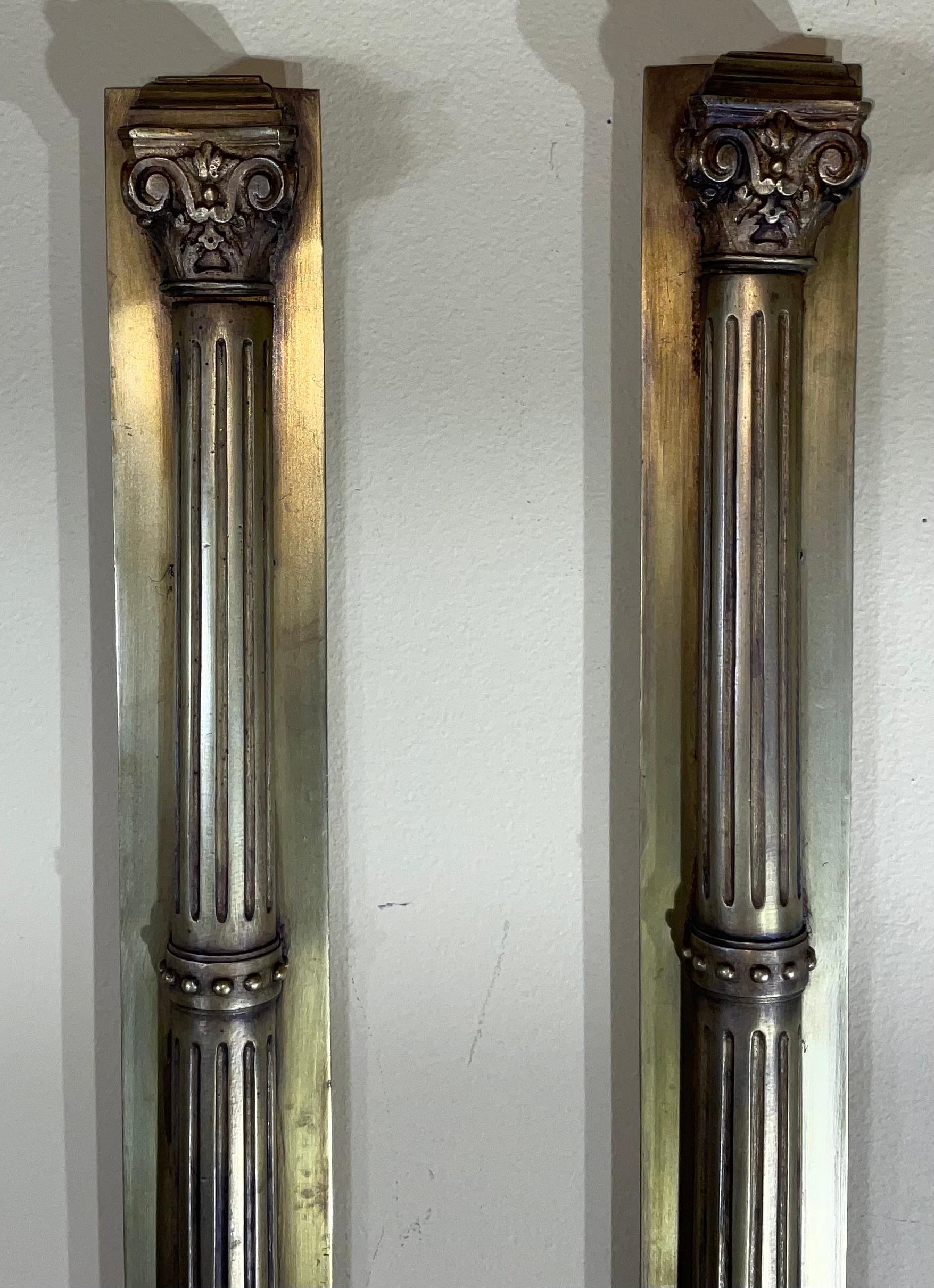 One of a kind wall hanging ornaments of Capital column made of solid brass and bronze originally part of 19th century Antiqe screen salvage. will make exceptional decorative wall hanging.
 