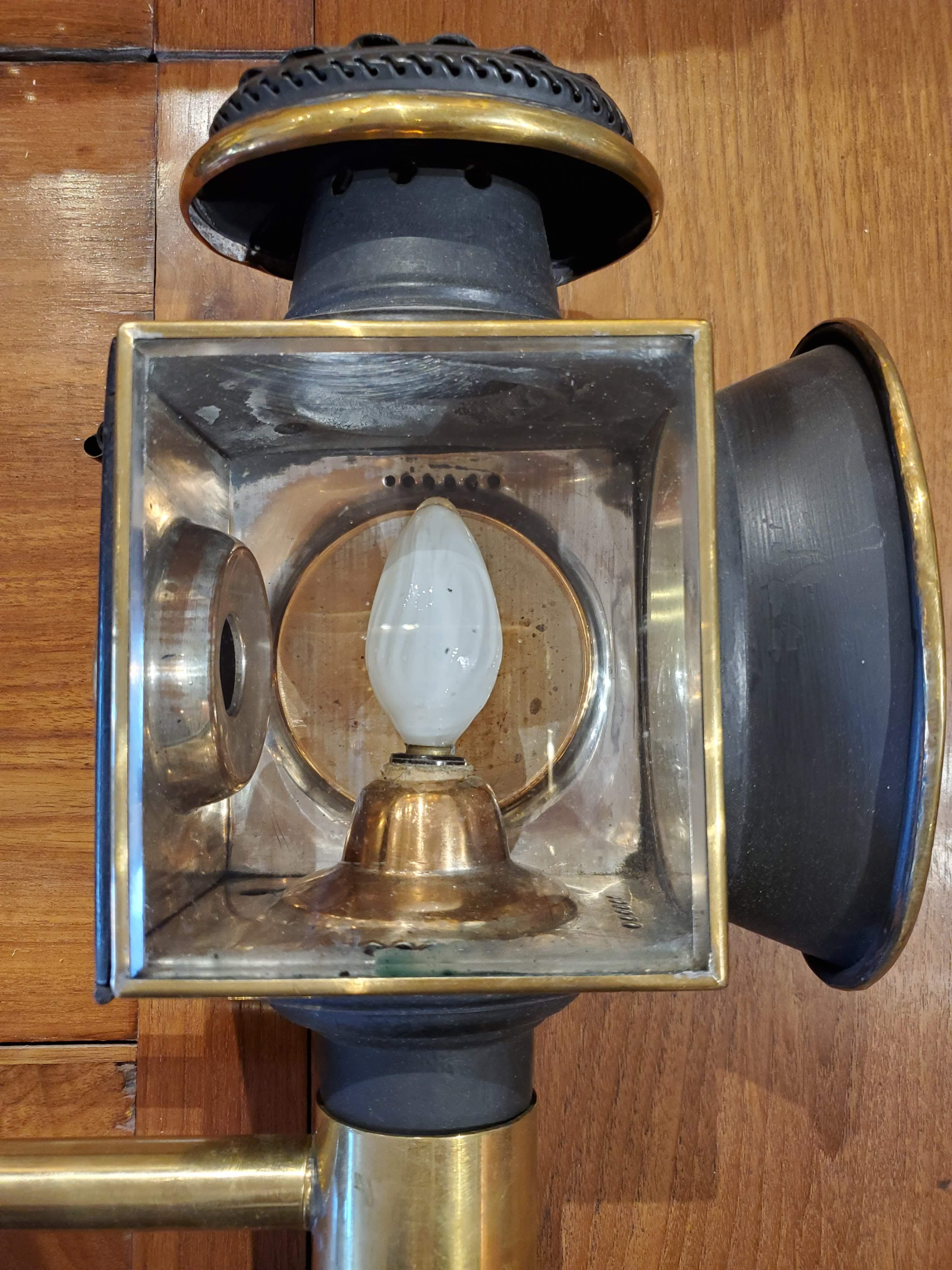 brass carriage lamps