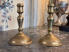 Pair of 19th Century Brass Candlesticks