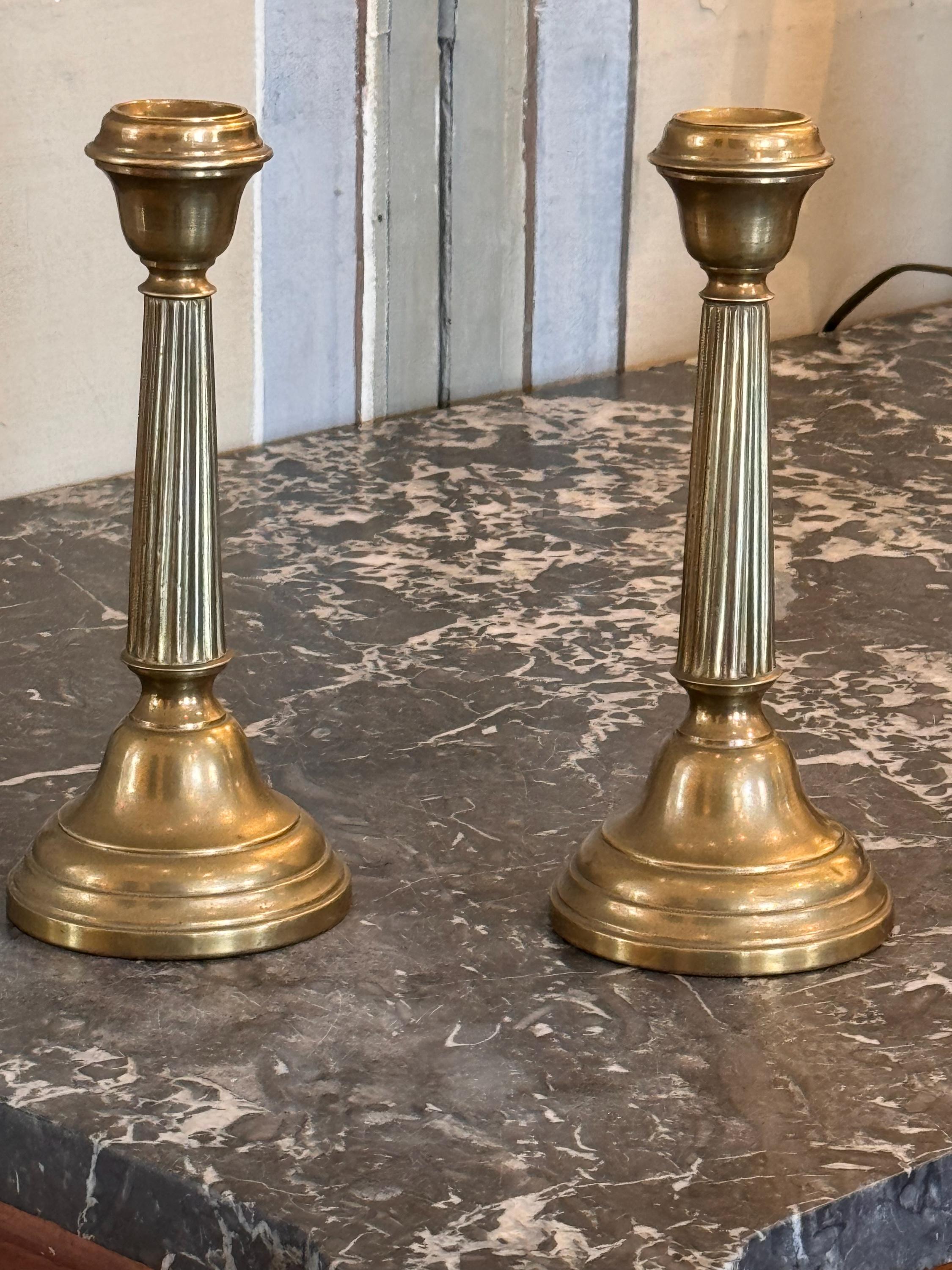 Light up your life . Brass candlesticks will do it.