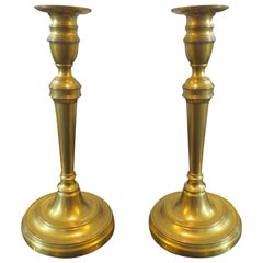 Pair of 19th Century Brass Candlesticks