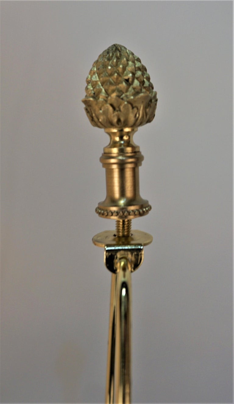 Pair of 19th Century Bronze and Marble Urn Table Lamps For Sale 4