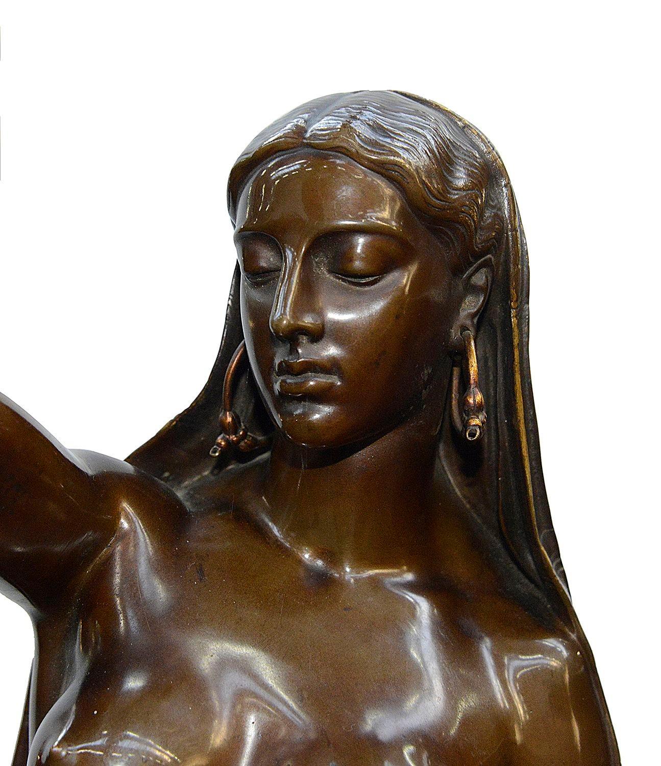 Coppia di candelabri in bronzo del XIX secolo, con timbro Barbedienne. Altezza 208 cm in vendita 4