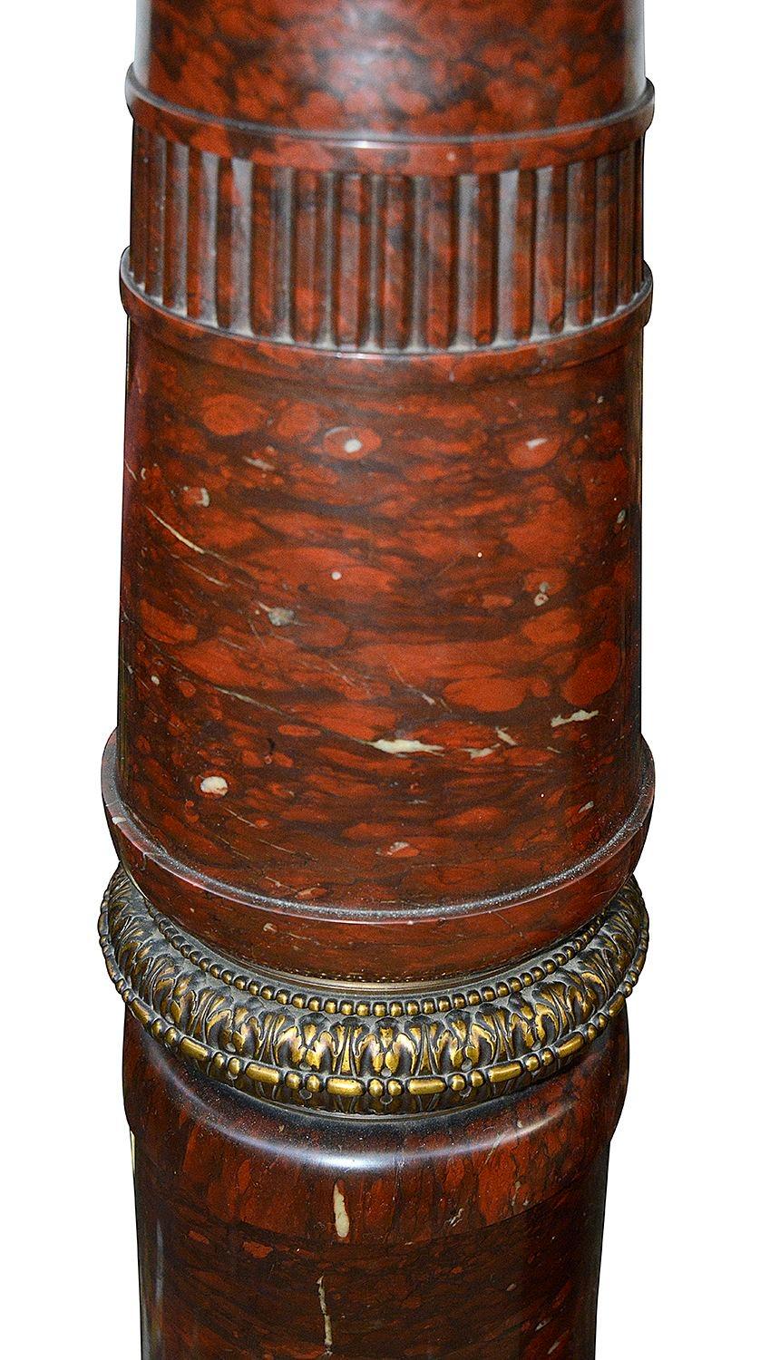 Coppia di candelabri in bronzo del XIX secolo, con timbro Barbedienne. Altezza 208 cm in vendita 1