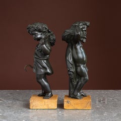 Pair of 19th Century Bronze Figures of Harvest and Plenty