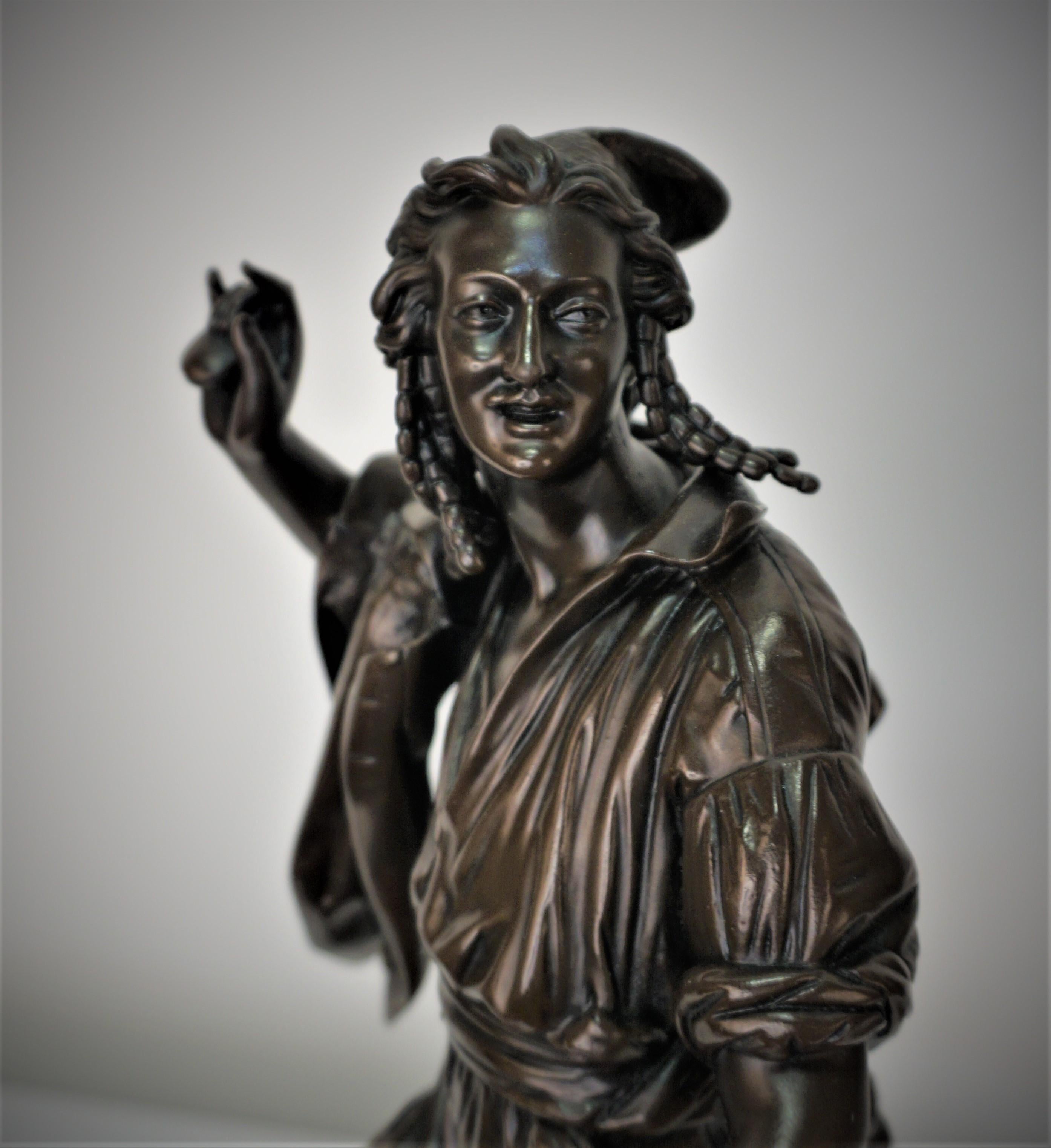 Pair of 19th Century Bronze Male Figure Neapolitan Dancers by Pradier 3