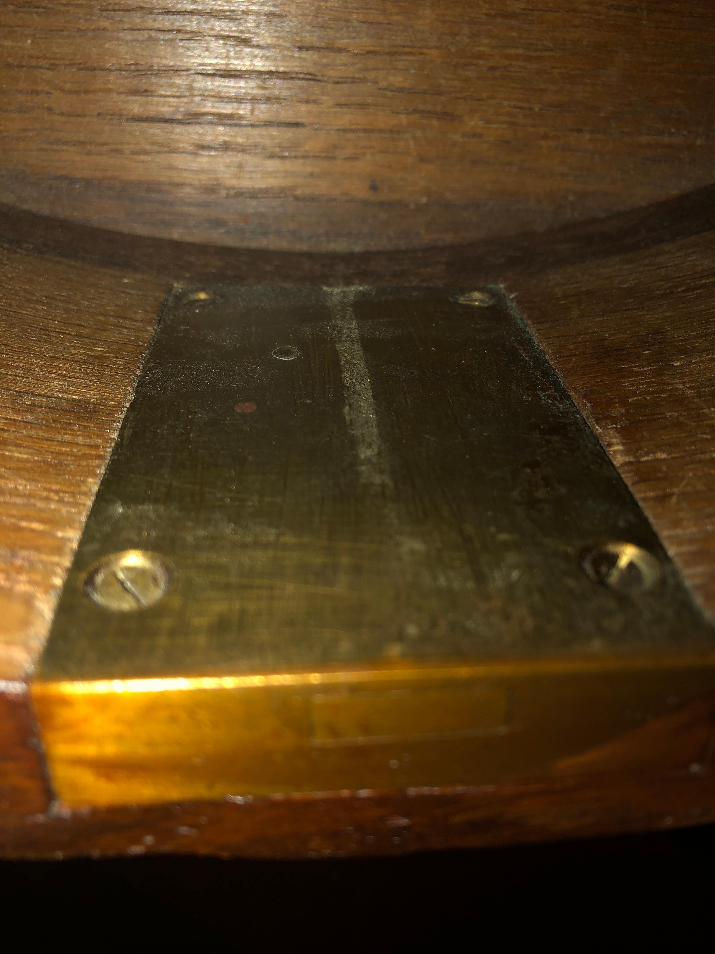 Pair of 19th Century Bronze Mounted Demilune End Tables or Nightstands 8