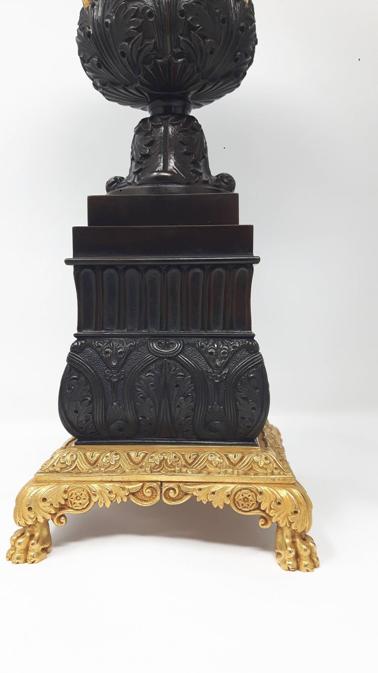 Pair of 19th Century Bronze Urns For Sale at 1stDibs