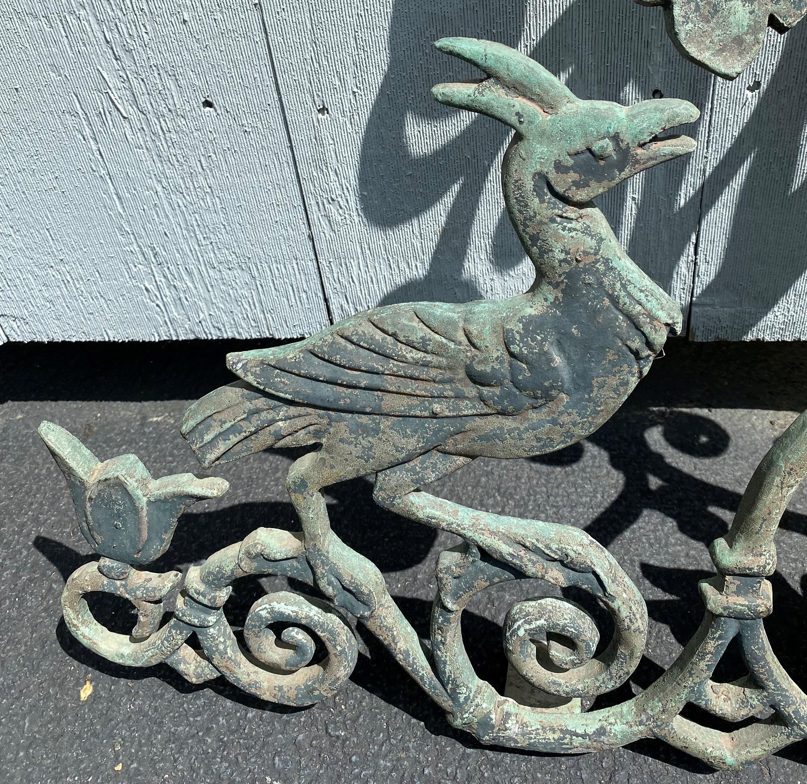 Pair of 19th Century Bronze Window Guards From a Philadelphia Townhouse For Sale 5