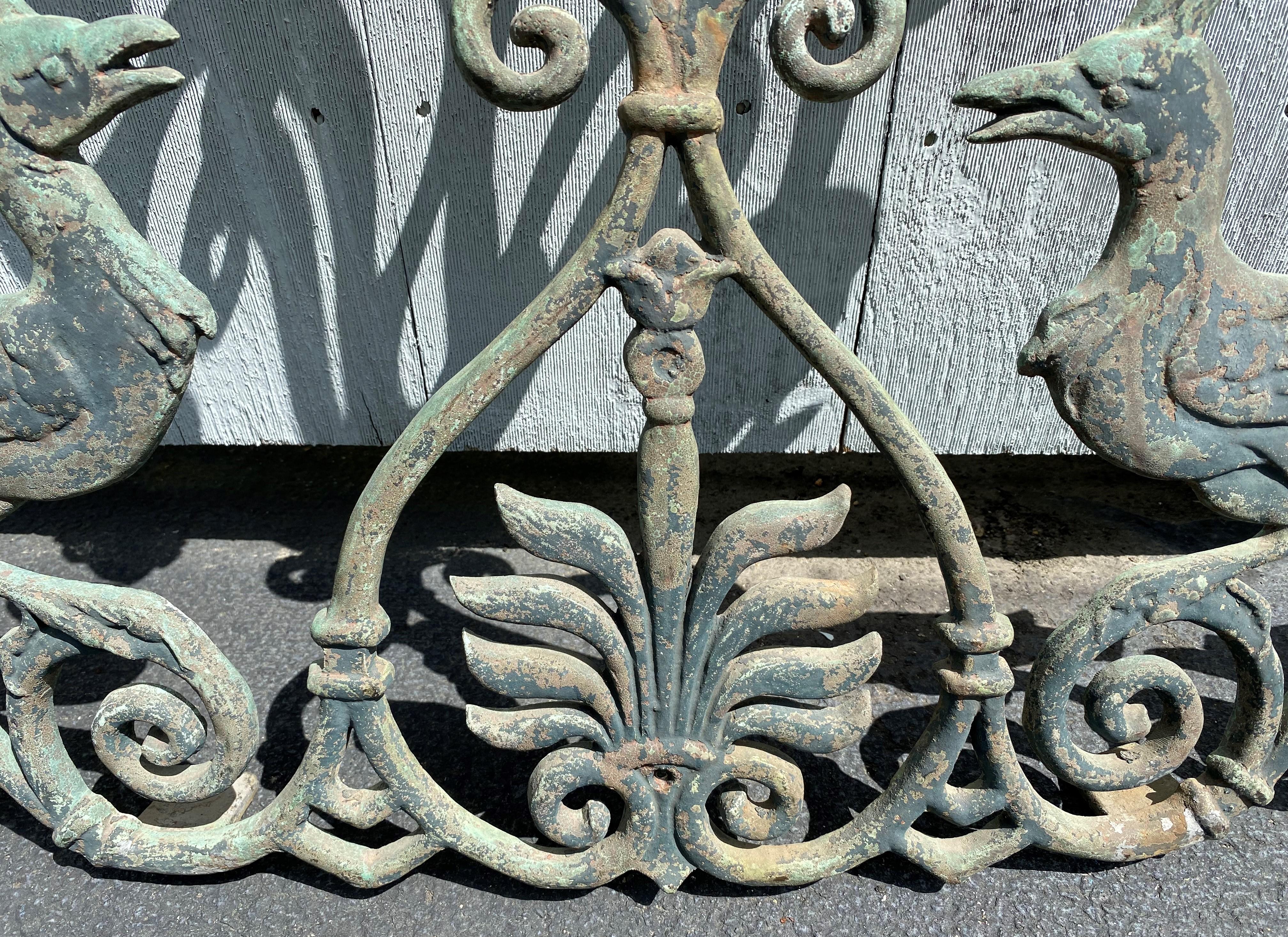 Pair of 19th Century Bronze Window Guards From a Philadelphia Townhouse For Sale 7