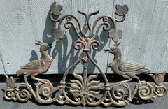 Pair of 19th Century Bronze Window Guards From a Philadelphia Townhouse