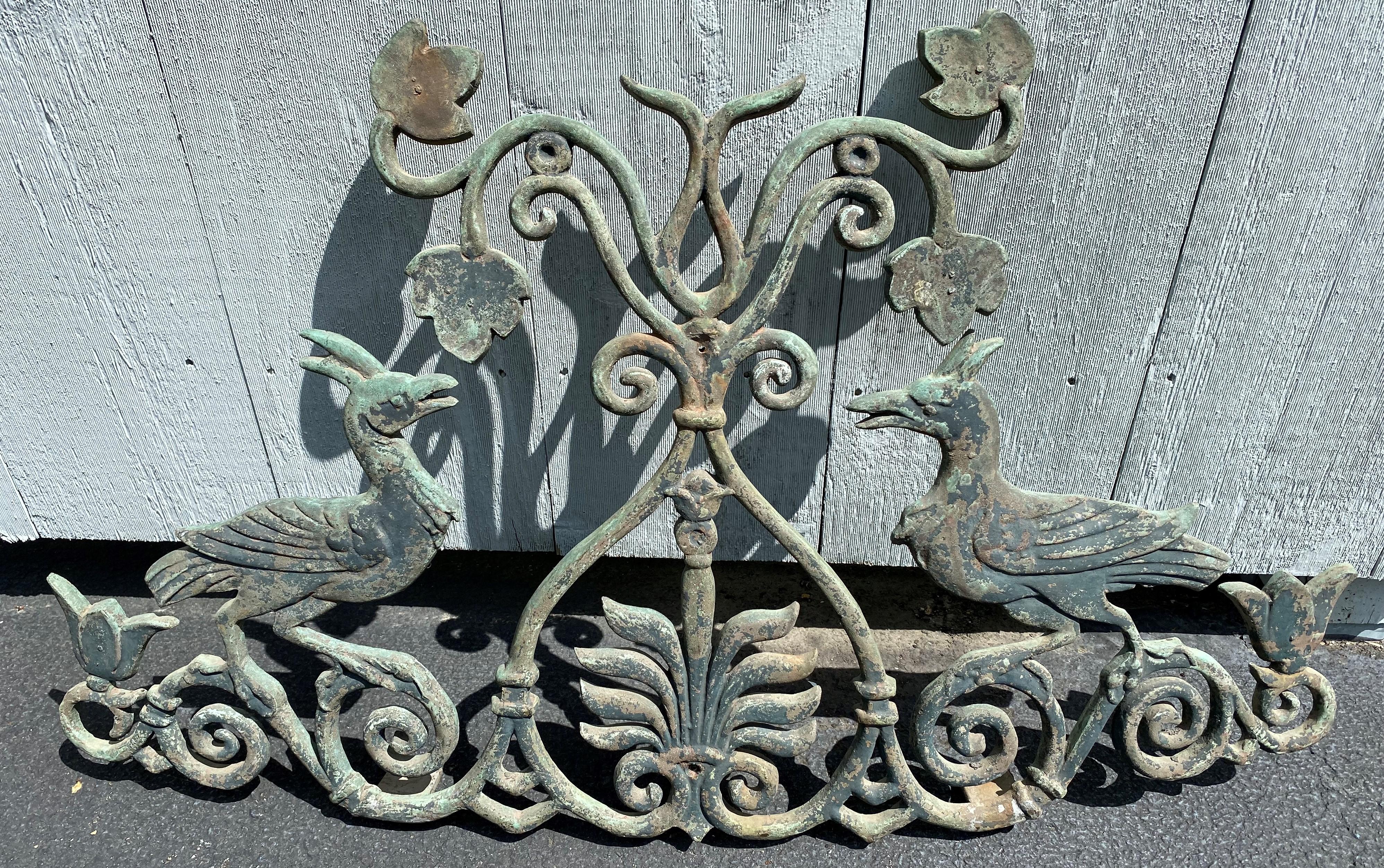Pair of 19th Century Bronze Window Guards From a Philadelphia Townhouse For Sale 3