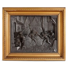 Pair of 19th Century Bronzed Electrotype Plaques