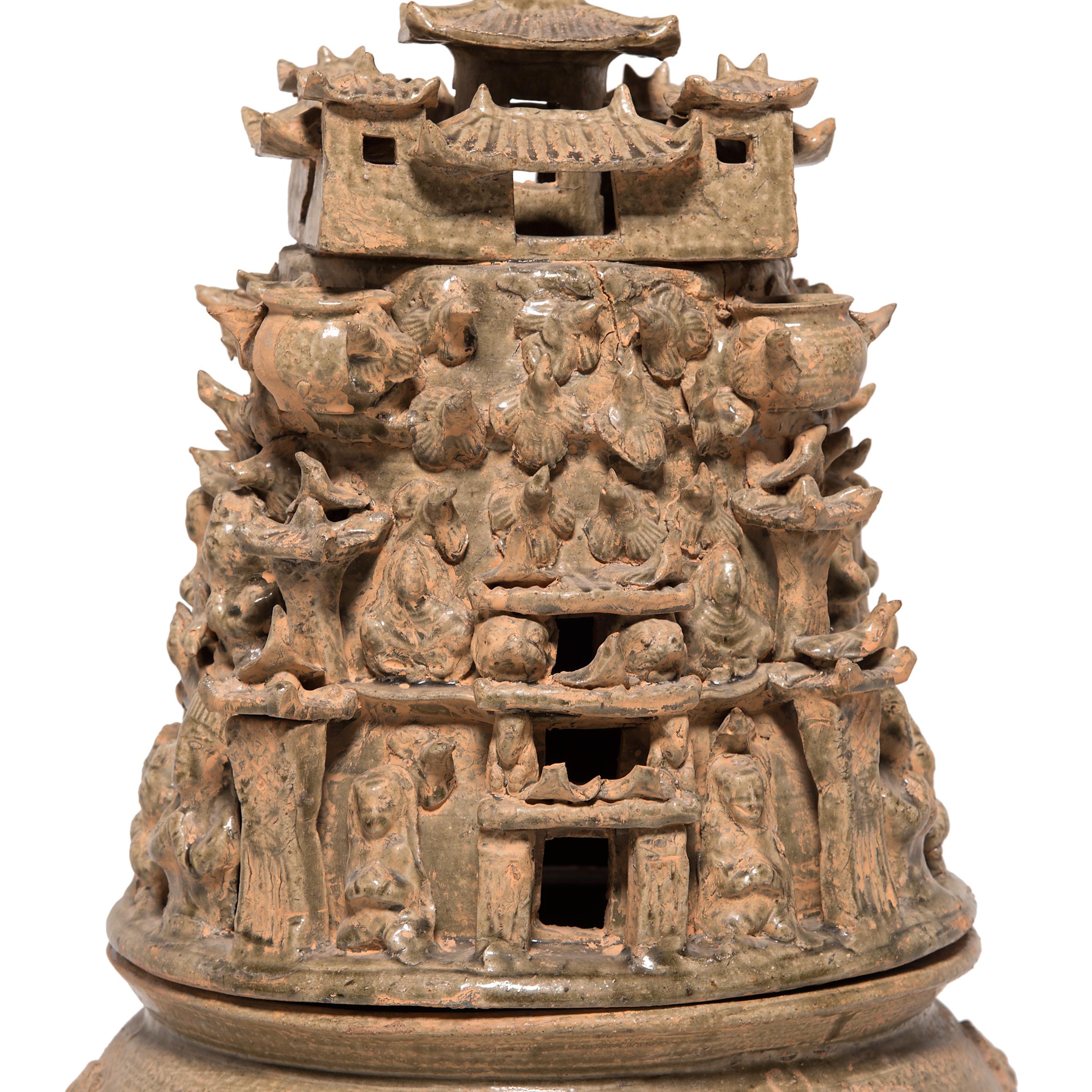 Chinese Pair of 19th Century Buddhist Temple Vessels