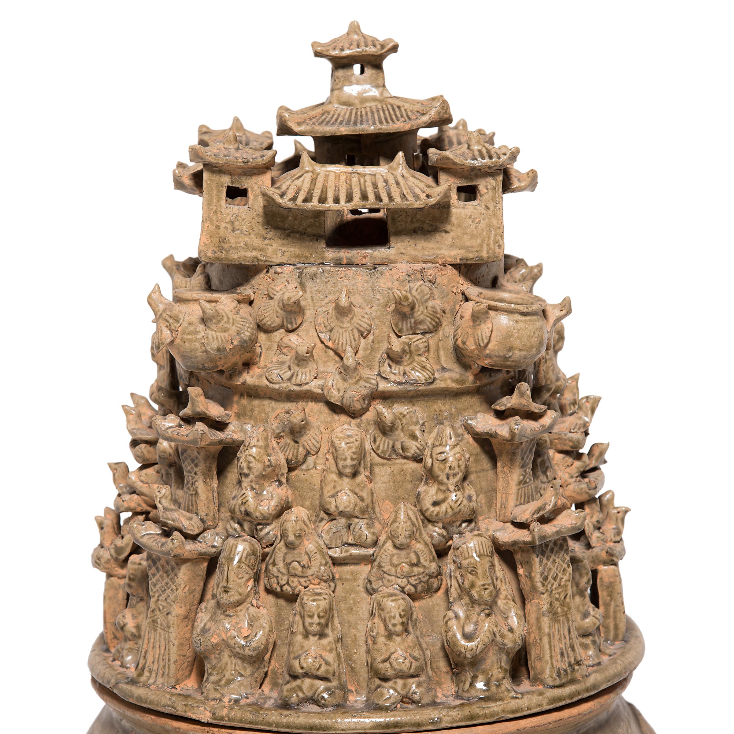 Pair of 19th Century Buddhist Temple Vessels 2