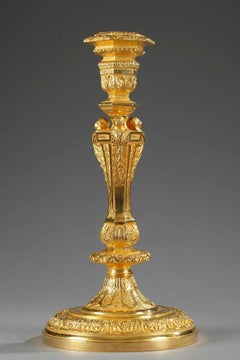 Pair of 19th Century Candlesticks in French Regence Style