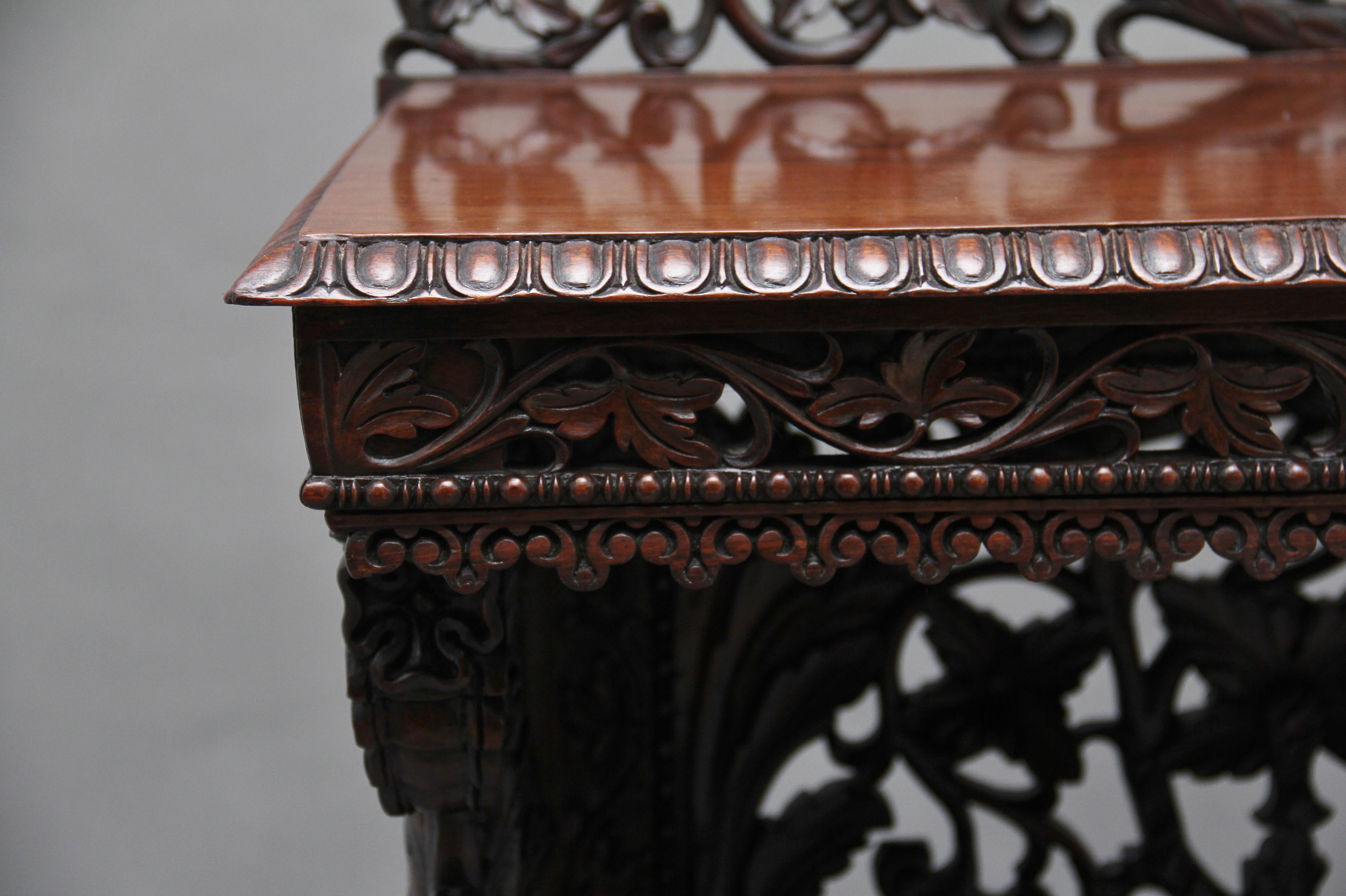 Pair of 19th Century Carved Console Tables 7