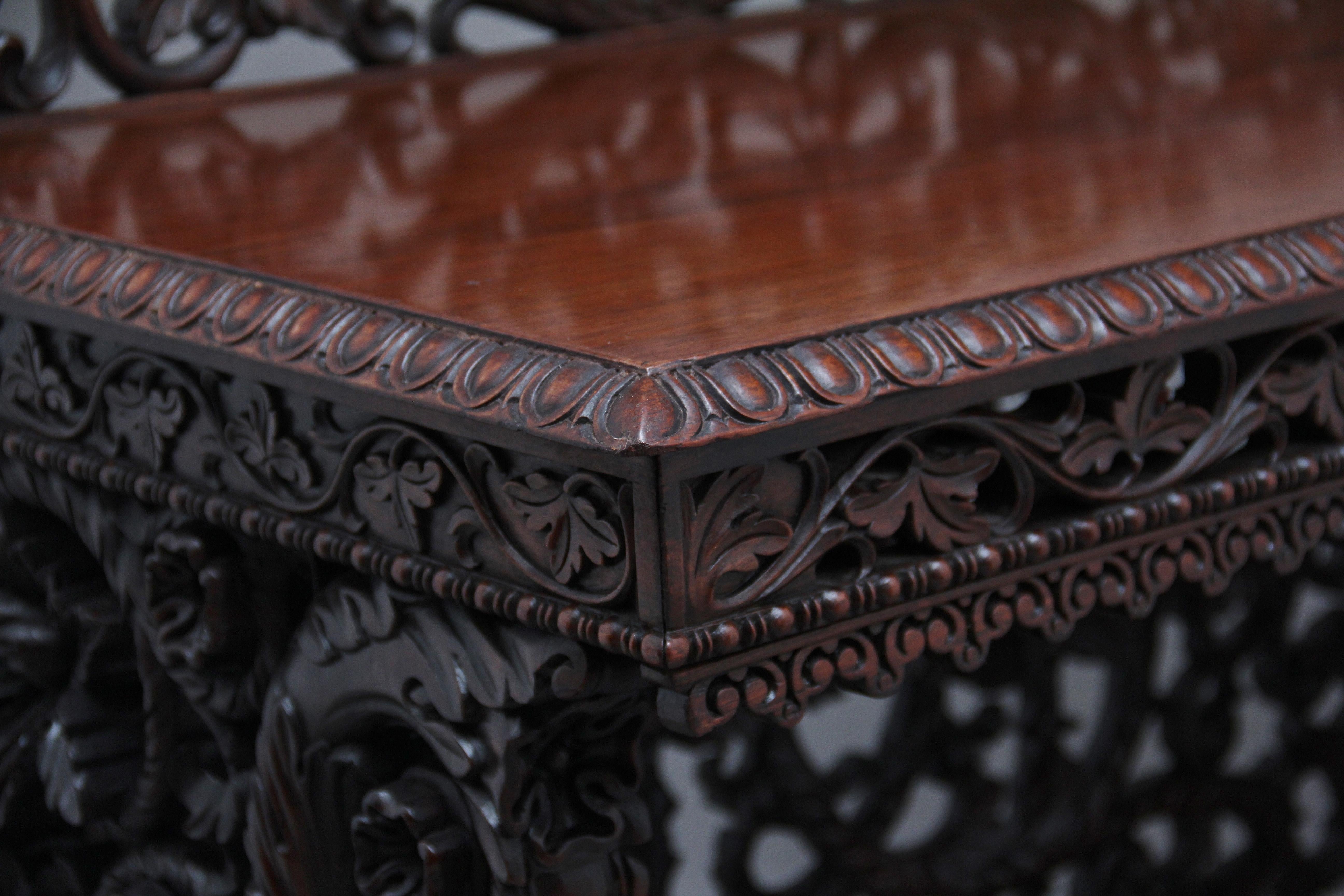 Pair of 19th Century Carved Console Tables 9