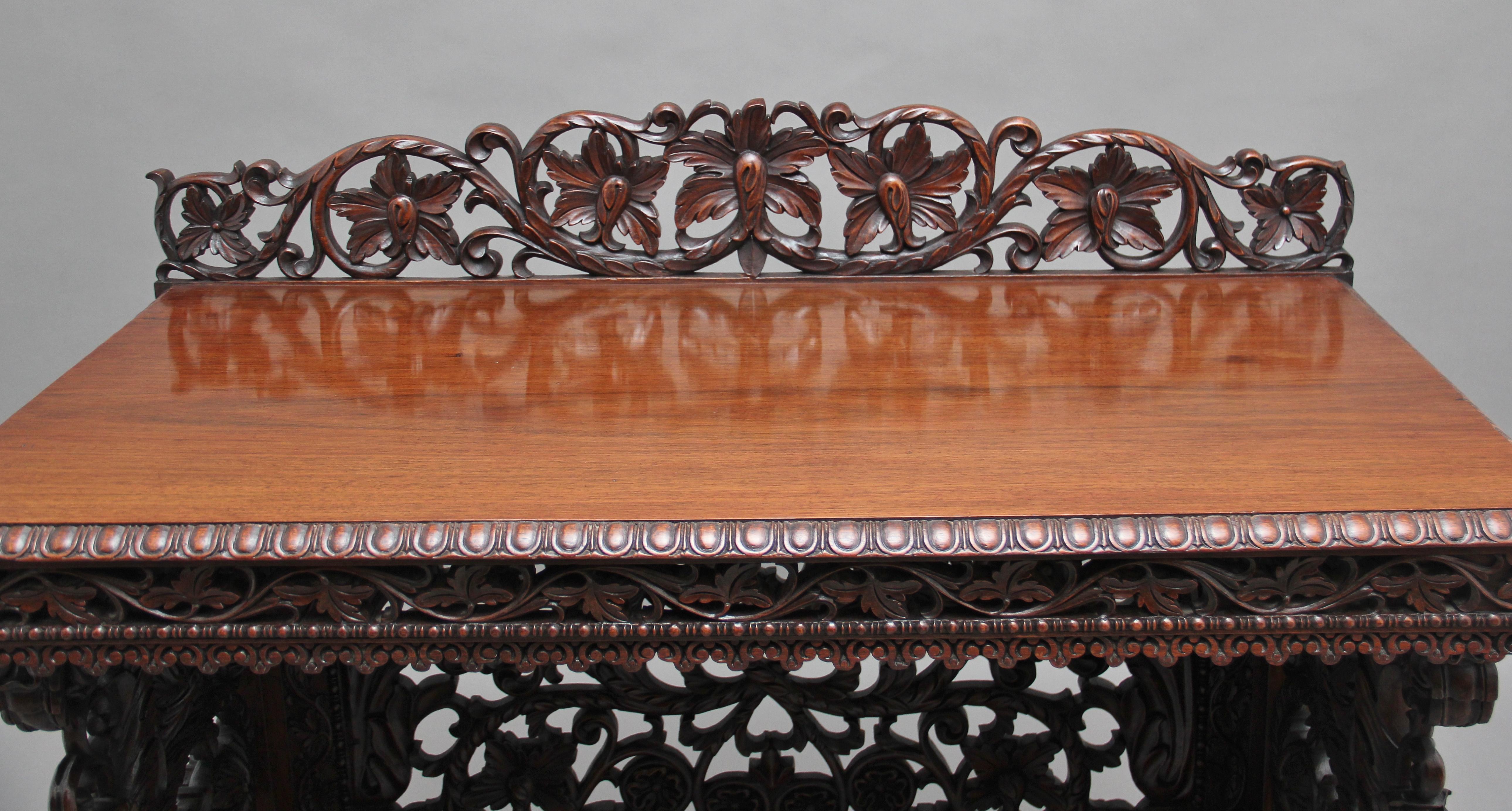 Mid-19th Century Pair of 19th Century Carved Console Tables