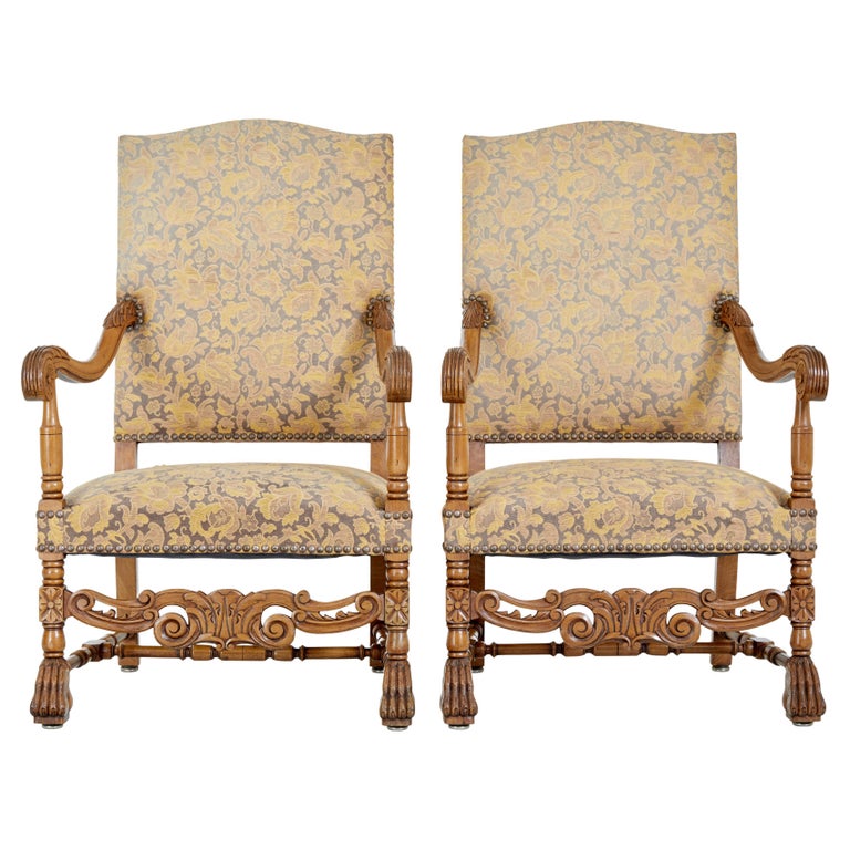Fauteuil lit baroque 73x50x51 cm Chaise Louis XVI style français