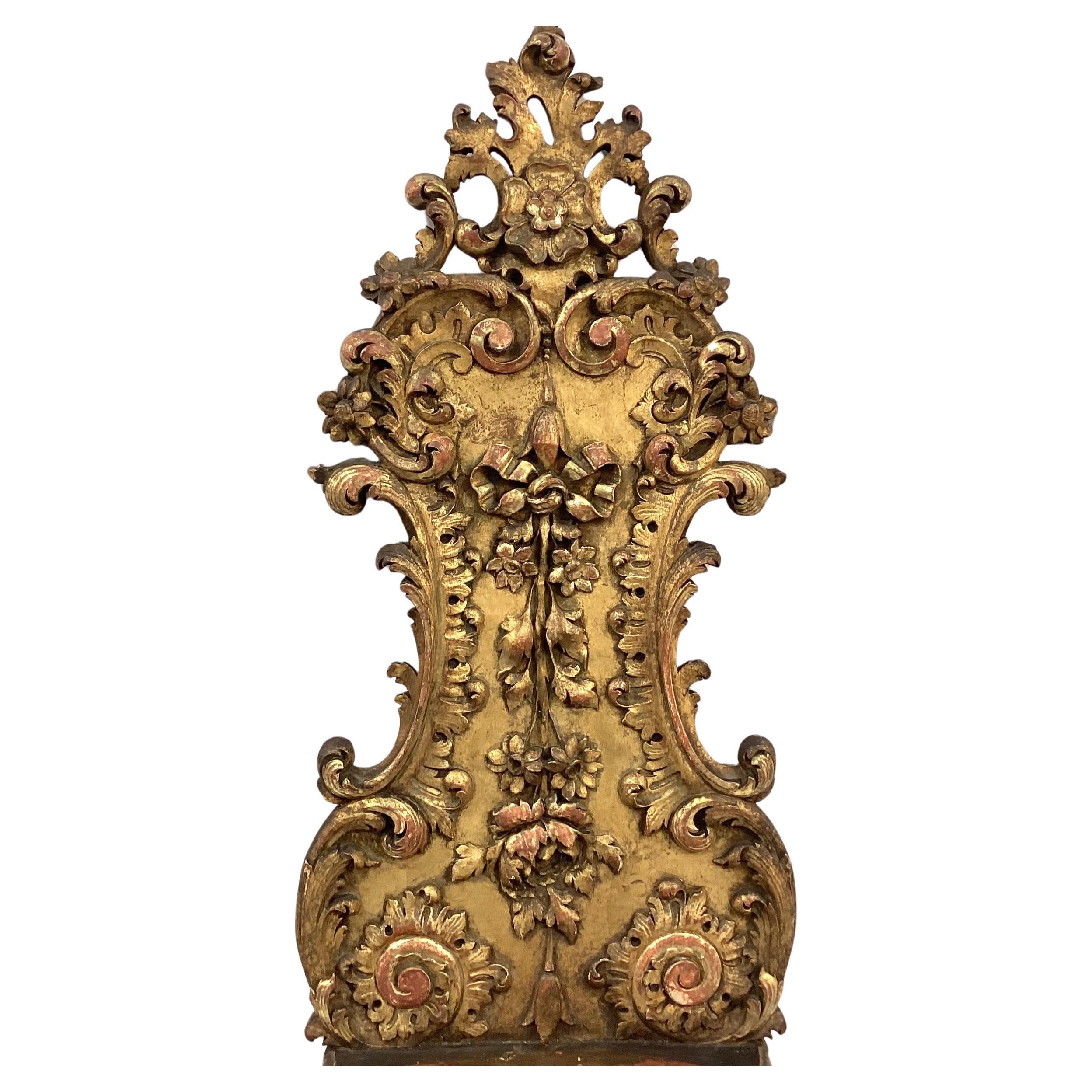 Pair of 19th Century Carved Giltwood Wall Shelves In Good Condition For Sale In Bradenton, FL