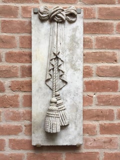 Pair of 19th Century Carved Limestone Plaques