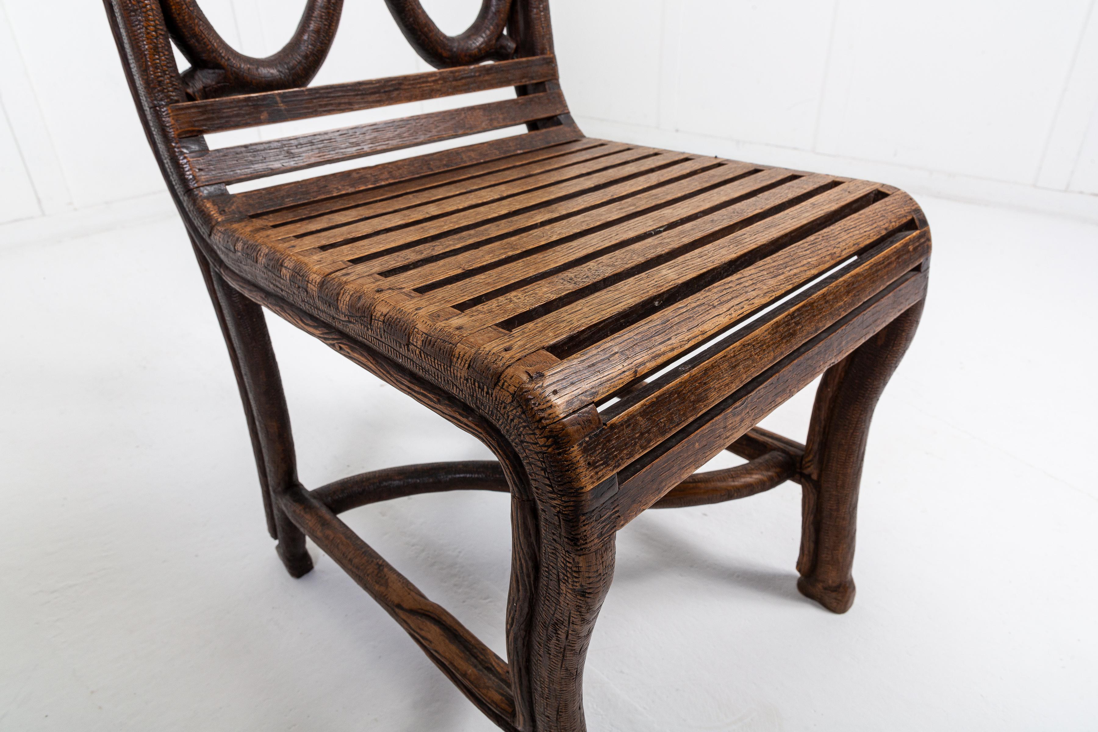 Pair of 19th Century Carved Linden Wood Chairs For Sale 2