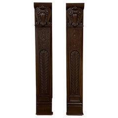 Pair of 19th Century Carved Pilasters