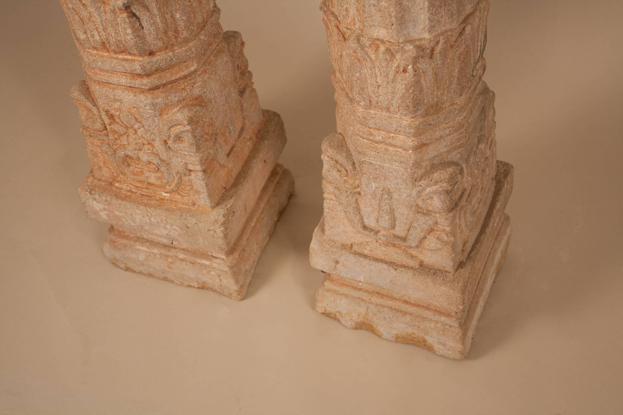 engraved stone pillar